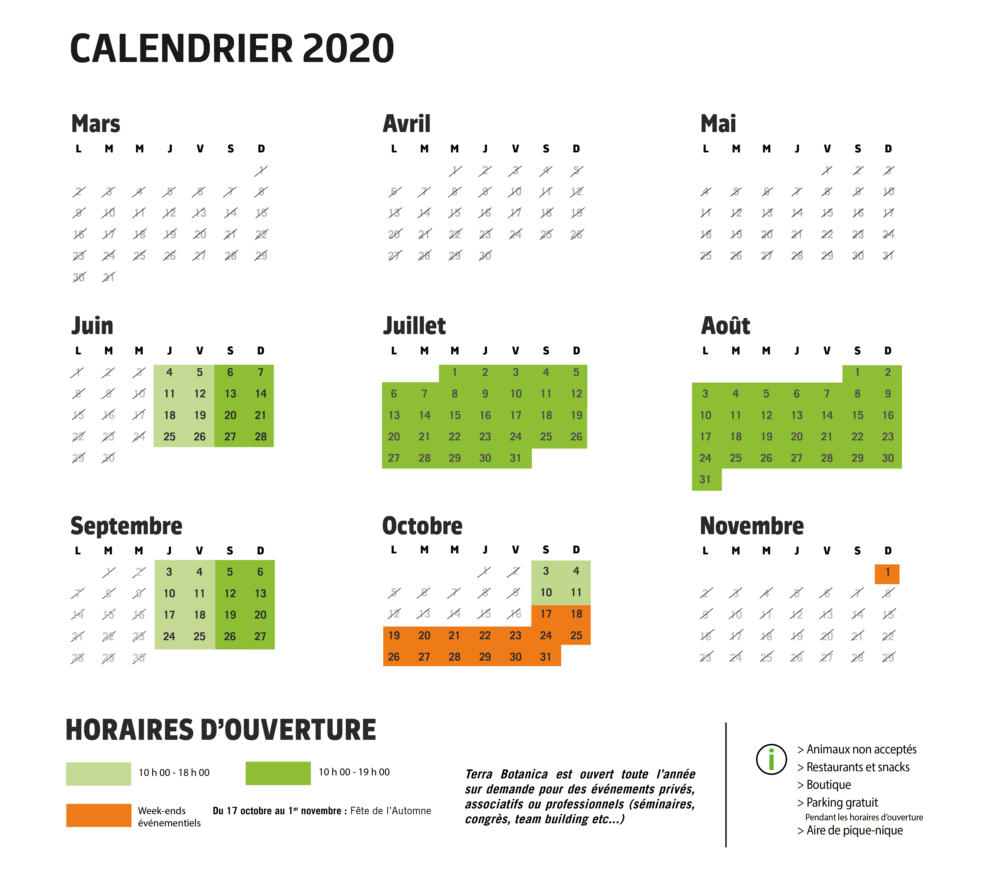 calendrier avec modif weekend octobre officiel